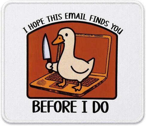 QIYUHOY Funny Pigeon Mouse Pad, Sarcastic Office Mouse Pads, Pigeon Gifts, Bird Gifts, Doing My Silly Little Tasks Non-Slip Rubber Base Mousepads for Home Office Dorm Desk Decor, 9.5x7.9 Inches in Saudi Arabia