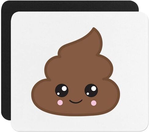 Funny Gag Poop Neoprene Mouse Pad 9.25"x7.75" Office Mouse Mat in Kuwait