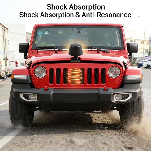 Front Windshield Hold Hood Handle Bracket Rubber Stops Support Bonnet Assist for Jeep Wrangler TJ 1997-2006 JK 2007-2018 Down Cover Hood Bumpers Cushion Stop Rest Replacement in Saudi Arabia