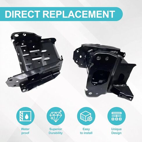 Front Bumper Bracket Compatible with Toyota Corolla 2019-2025 2Pcs Front Left Driver and Right Passenger Side Black Steel 5701302100 5701412070 TO1067186 TO1066186 in Saudi Arabia