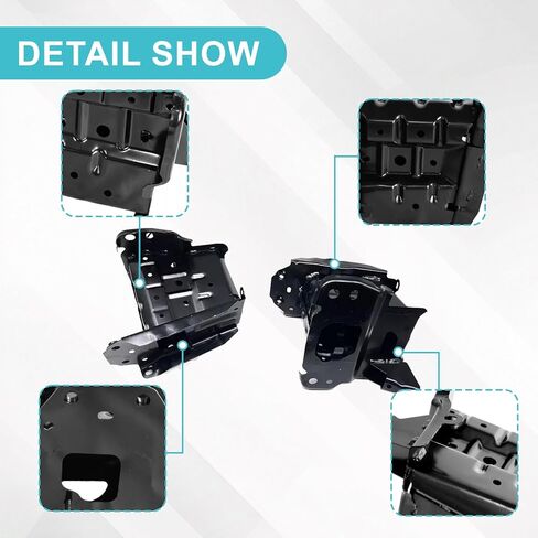 Front Bumper Bracket Compatible with Toyota Corolla 2019-2025 2Pcs Front Left Driver and Right Passenger Side Black Steel 5701302100 5701412070 TO1067186 TO1066186 in Saudi Arabia
