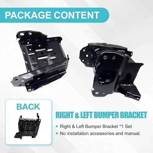 Front Bumper Bracket Compatible with Toyota Corolla 2019-2025 2Pcs Front Left Driver and Right Passenger Side Black Steel 5701302100 5701412070 TO1067186 TO1066186 in Saudi Arabia