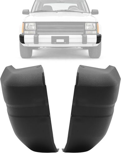 KUAFU Front Bumper End Cap Compatible with 1984-1996 Jeep Cherokee Base Briarwood Chief Classic & Comanche Eliminator & Wagoneer Base/Limited Replacement for CH1005197 CH1004107 52000178 52000179 in Kuwait