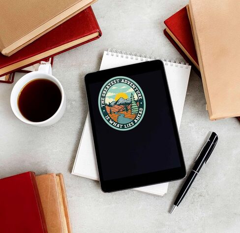The Greatest Adventure Is What Lies Ahead Sticker, Public Lands Conservation Sticker, Classic Nature Quote Decal, Cool Outdoors Gift for Hikers and Book Nerds in Kuwait