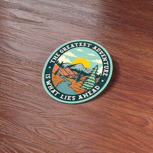 The Greatest Adventure Is What Lies Ahead Sticker, Public Lands Conservation Sticker, Classic Nature Quote Decal, Cool Outdoors Gift for Hikers and Book Nerds in Kuwait
