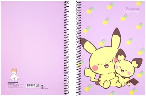 Pikachu Blank Unruled Spiral Notebook, About 60 Sheets, 7.3 x 10.3 Inches, About 60 Sheets (Yellow) in Saudi Arabia