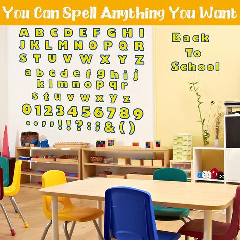 162pcs Back to School Cartoon Story Bulletin Board Letters Set Classroom Decorations Interest Cartoon Story Classroom Alphabet Cutout Letter for Bulletin Board School Classroom Home Display in Kuwait