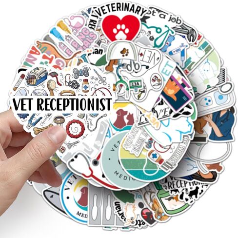 Aesthetic Paw Print Stickers 50 Pieces Cute Cartoon Cat Dog Animals Pack | Cool Colorful Deacls Graffiti Vinyl PVC Waterproof for Water Bottle Skateboard Luggage (Paw) in Saudi Arabia