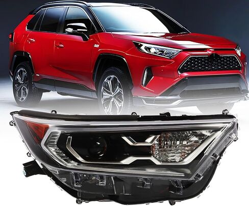 Driver Side Headlight Assembly Compatible with R-A-V-Four Hybrid LE/Limited/XLE/XSE/SE 2019-2023 81150-0R162 TO2502292 Front Headlamp (Left) in Kuwait