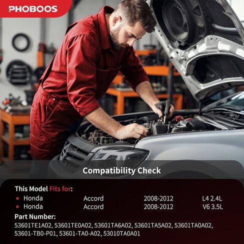 مجموعة رف وترس التوجيه الهيدروليكي من PHOBOOS متوافقة مع Honda Accord 2008-2012 2.4L/3.5L، مع أطراف قضيب ربط خارجي، وحدة جديدة، مقاومة للتسرب، ملاءمة مباشرة، المرجع. 53601TA0A02, ES800459 in Kuwait