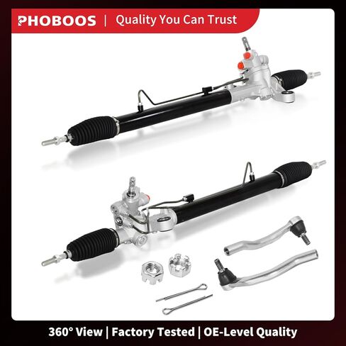 مجموعة رف وترس التوجيه الهيدروليكي من PHOBOOS متوافقة مع Honda Accord 2008-2012 2.4L/3.5L، مع أطراف قضيب ربط خارجي، وحدة جديدة، مقاومة للتسرب، ملاءمة مباشرة، المرجع. 53601TA0A02, ES800459 in Kuwait