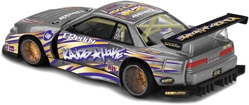 1:64 Scale Diecast Model Car Compatible with Nissan Silvia S13-R Kaido Drift V1 Greddy Gunmetal Gray Limited Edition Kaido House x Mini GT KHMG235 in Kuwait