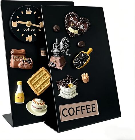 Magnet Board 7.87 x5.31 x 3.93 Stand Mini White Metal Tabletop Memo Standing Magnetic Board for Desk - Magnetic Display for Back to School Menu Table， Photos，Memos (White*2, 20 * 13.5 * 10cm) in Kuwait