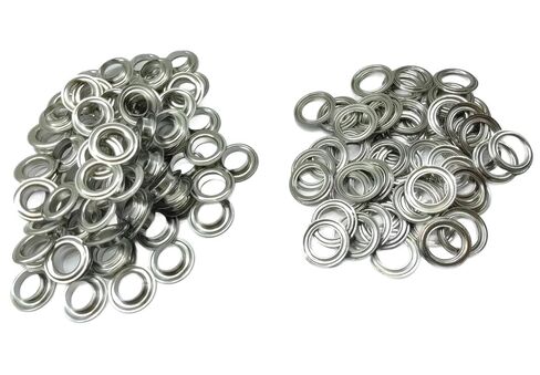 316 Stainless Steel Grommet and Washer Set – 12mm（0.47in） Inner Diameter, Marine Grade, Heavy-Duty & Rustproof, 100 Sets Metal Eyelets for Tarp, Fabric, Leather, DIY Projects in Saudi Arabia