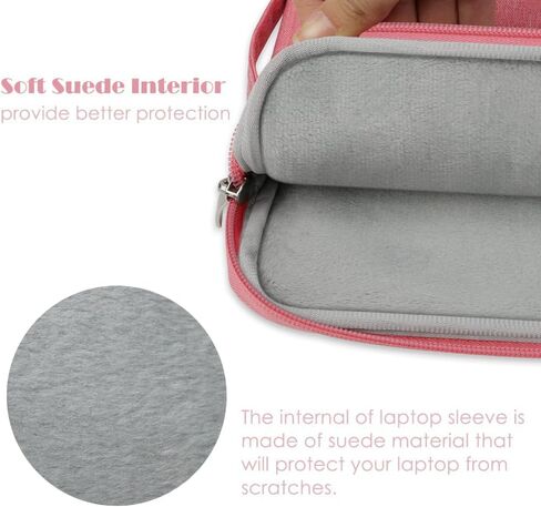 Laptop Sleeve Case for MacBook Neo 13'' with A18 Pro Chip Released in 2026 (Model:A3404) Protective with Handle Travelling Carrying Canvas Bag Accessories for Students Home Office (Pink) in Saudi Arabia