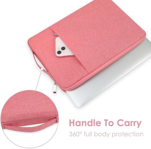 Laptop Sleeve Case for MacBook Neo 13'' with A18 Pro Chip Released in 2026 (Model:A3404) Protective with Handle Travelling Carrying Canvas Bag Accessories for Students Home Office (Pink) in Saudi Arabia