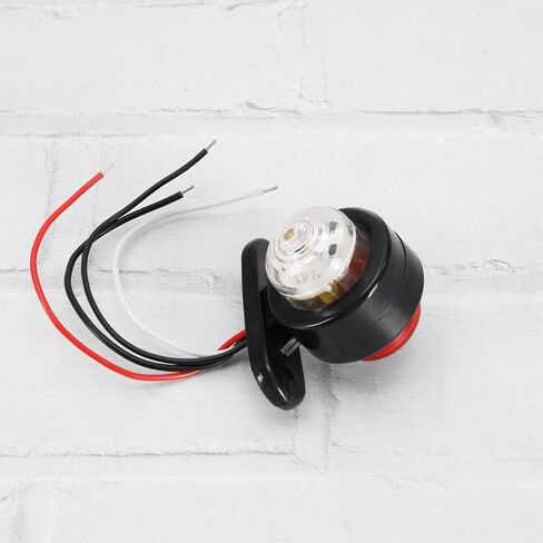 2pcs 12-24V LED Warning Indicator Light Double Sided Warning Side Marker Light Used for Truck Trailer RV Ship Parking Light Clearance Light White Red Black in Kuwait