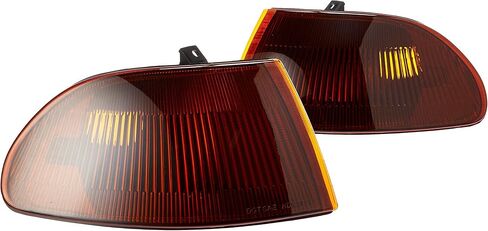 مصابيح زاوية عدسة كهرمانية ضبط SPEC-D متوافقة مع مجموعة زوج Honda Civic 4Dr L+R لعام 1992-1995 in Kuwait