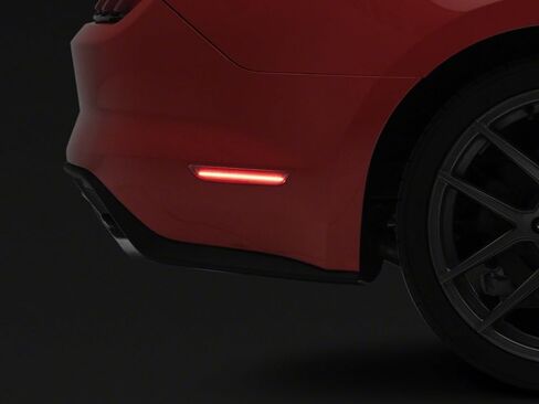 Raxiom Axial Series LED Side Marker Lights; Rear; Smoked Compatible for 15-23 Mustang in Saudi Arabia