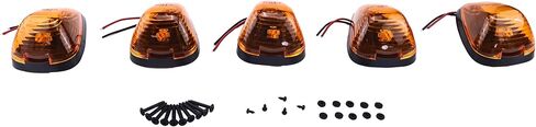 5 قطع مصباح إضاءة للسقف/الكابينة 6C3Z-15442-A متوافق مع Ford F250 F350 Super Duty 1999-2016، كهرماني (5 عبوات) in Kuwait