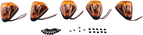 5 قطع مصباح إضاءة للسقف/الكابينة 6C3Z-15442-A متوافق مع Ford F250 F350 Super Duty 1999-2016، كهرماني (5 عبوات) in Kuwait
