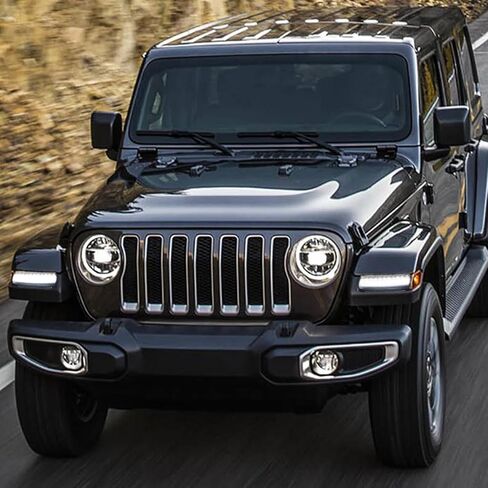 مصابيح إشارة الانعطاف المتتابعة LED ومصابيح الإشارة الجانبية المتوافقة مع Jeep Wrangler JL 2018-2023/2020-2023 Gladiator JT مع DRL، وعدسة دخان (غير مناسبة لـ JL Sport، JLU، Willys) in Kuwait