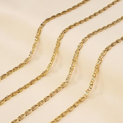 Jabogrii 5 Meters Gold Chain for Jewelry Making Stainless Steel Chain on Spool Craft Jewelry Making with Lobster Clasps and Jump Rings in Saudi Arabia