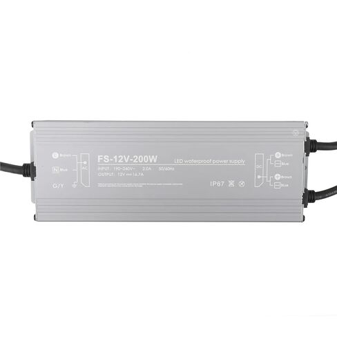 1pcs AC190-240V to DC12V/24V Switching Power Supply Lighting Transformer 200W-600W Aluminum Outdoor IP67 Waterproof for LED Light(DC 12V,400W) in Saudi Arabia