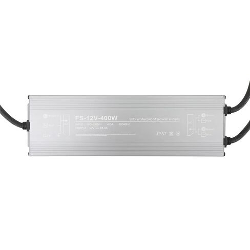 1pcs AC190-240V to DC12V/24V Switching Power Supply Lighting Transformer 200W-600W Aluminum Outdoor IP67 Waterproof for LED Light(DC 12V,400W) in Saudi Arabia