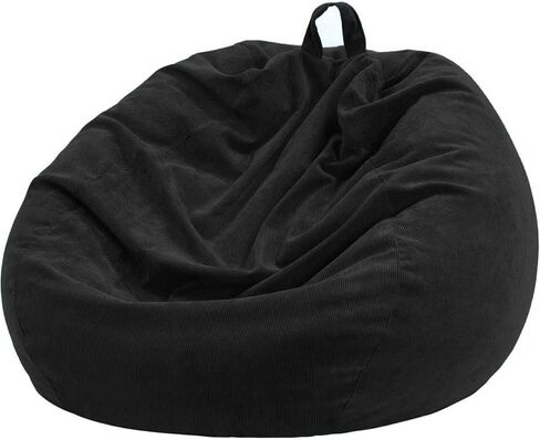 Bean Bag Chair Cover (No Filler) for Kids and Adults,Beanbag Stuffed Animal Storage Without Filling Plush Toys Holder and Organizer Soft Premium Corduroy 200L in Saudi Arabia