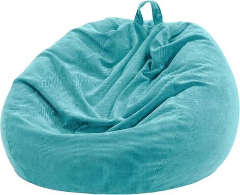 Bean Bag Chair Cover (No Filler) for Kids and Adults,Beanbag Stuffed Animal Storage Without Filling Plush Toys Holder and Organizer Soft Premium Corduroy 200L in Saudi Arabia