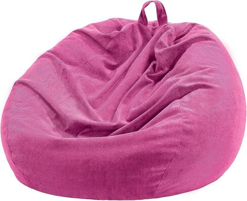 Bean Bag Chair Cover (No Filler) for Kids and Adults,Beanbag Stuffed Animal Storage Without Filling Plush Toys Holder and Organizer Soft Premium Corduroy 200L in Saudi Arabia