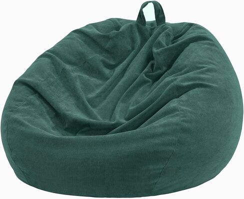Bean Bag Chair Cover (No Filler) for Kids and Adults,Beanbag Stuffed Animal Storage Without Filling Plush Toys Holder and Organizer Soft Premium Corduroy 200L in Saudi Arabia