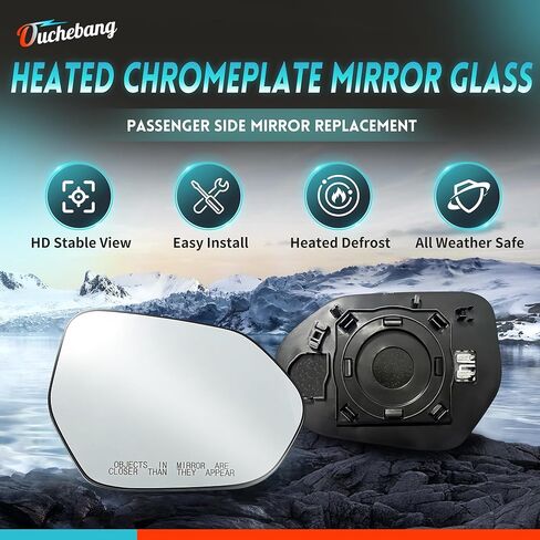 Passenger Side Heated Mirror Glass for Toyota Camry 2018-2024、 Corolla 2019-2024 PRIUS 2016-2023 Prime 2017-2022 Prius AWD-e 2019-2022.. OE 8790733150 8790702070 TO1324165 in Saudi Arabia