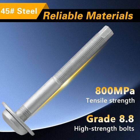 EVRBUL Truck Bed Mounting Hardware Compatible with Toyota Tundra Tacoma 2000-2023, 6PCS Steel Bed Bolts, Rear Body Mounting Bolts, Replace# 64189-0C011 926-491 in Kuwait