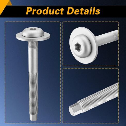 EVRBUL Truck Bed Mounting Hardware Compatible with Toyota Tundra Tacoma 2000-2023, 6PCS Steel Bed Bolts, Rear Body Mounting Bolts, Replace# 64189-0C011 926-491 in Kuwait