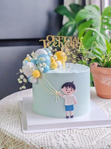 13 قطعة علوية رسمية لكعكة عيد ميلاد المراهق للصبي أو الفتاة، ديكور حفلة عيد ميلاد سعيد 13، مرحبًا 13، هتاف حتى 13 عامًا، لوازم حفلات الذكرى السنوية 13 in Kuwait