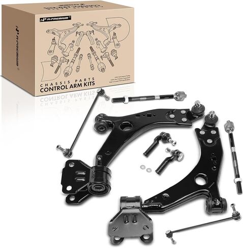 A-Premium Set of 8, Front Lower Control Arm, Sway Bar Link, Inner Outer Tie Rod End, Compatible with Lincoln MKC 2015 2016 2017 2018 2019 L4 2.0L & L4 2.3L in Kuwait