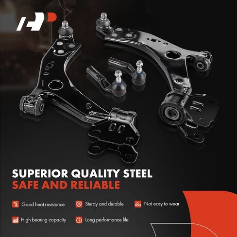 A-Premium Set of 8, Front Lower Control Arm, Sway Bar Link, Inner Outer Tie Rod End, Compatible with Lincoln MKC 2015 2016 2017 2018 2019 L4 2.0L & L4 2.3L in Kuwait