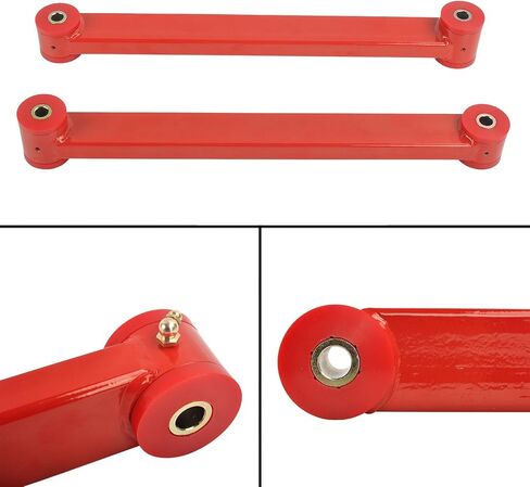 4PCS Rear Upper & Lower Control Arms and Adjustable Panhard Track Bar Compatible with 2005-2010 Ford Mustang 2-Door Red Powder Coated Finish Suspension Control Arm Set in Saudi Arabia