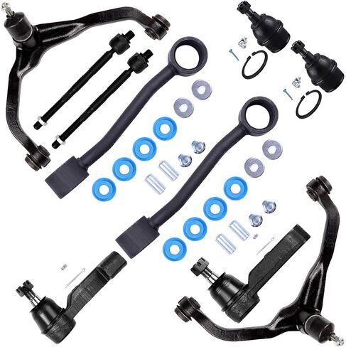 10pc Set Front Suspension Kit Upper Control Arm Inner Outer Tie Rod End Sway Bar Link Lower Ball Joint Replacement For 2008-2012 For Jeep Liberty 2007-2011 For Dodge Nitro in Kuwait