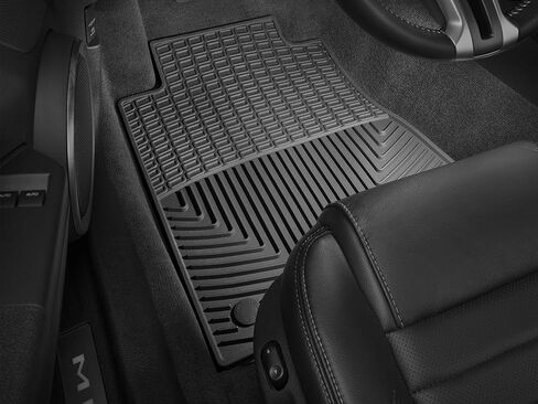 سجادات أرضية WeatherTech مناسبة لجميع الأحوال الجوية لسيارة Ford Mustang الصف الأول (W286)، أسود in Kuwait