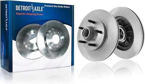 Detroit Axle - 2WD Front Rear Brake Rotors for Ford F-150 2000-2003, Lincoln Blackwood 2002, Disc Brake Rotors Replacement Brakes in Kuwait