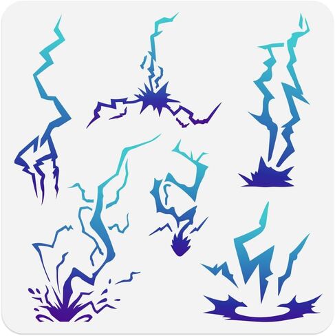4Pcs Folk Art Flowers Stencils for Painting, Reusable Floral Animal Stencil Drawing Templates, Butterfly Fox Rabbit DIY Craft Paint Templates for Wall Home Decor Wood Burning Canvas Fabric in Kuwait