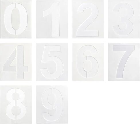8 Inch Number Stencils Set for Painting, Spray Paint Stencil, Large Digital Templates, Curb Number Painting Kit for Address Numbers, Mailbox, Wood Signs, Walls & Cakes in Saudi Arabia