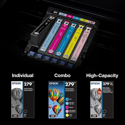 Epson 279 Claria Photo HD Ink High Capacity Black Cartridge (T279XL120-S) Works with Expression Photo XP-980 in Kuwait