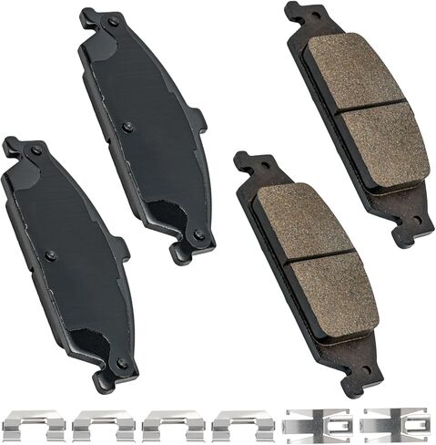 وسادات فرامل أمامية من السيراميك من Torchbeam لسيارة Chevy Malibu 1997-2003، Pontiac Grand Am 1999-2005، Classic 2004-2005، مجموعات فرامل الأداء لـ Oldsmobile Alero 1999-2004، Cutlass 1997-1999، #D727 4 قطع in Kuwait