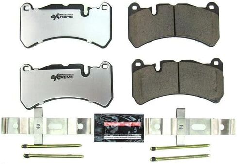 PowerStop Front Brake Pads for Alfa Romeo Giulia 2017-24 |Romeo Stelvio 2018-24 |Mercedes-Benz CLK55 AMG 2005-06 - Z26 Carbon-Fiber Ceramic Brake Pads with Installation Hardware, Z26-1116 in Kuwait