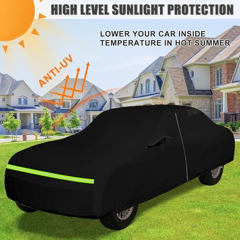 Waterproof Car Cover Compatible with 1965-1986 Nissan/Datsun 520/620/720 Single Cab 6ft Short Bed Accessories, All Weather Classic Car Covers with Inner Cotton&Zipper Door for Snow Rain Protection in Saudi Arabia