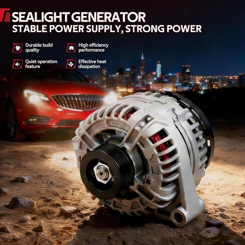 مولد Torchbeam 44010N متوافق مع Subaru لـ 2015-2017 Outback 2.5L، Crosstrek، Legacy 2.5L، 130 Amp، 130 Amp، OE#23700AA91B، 23700AA91A، A2TX3382، 23700AA911، 2104350، AL4322X in Kuwait